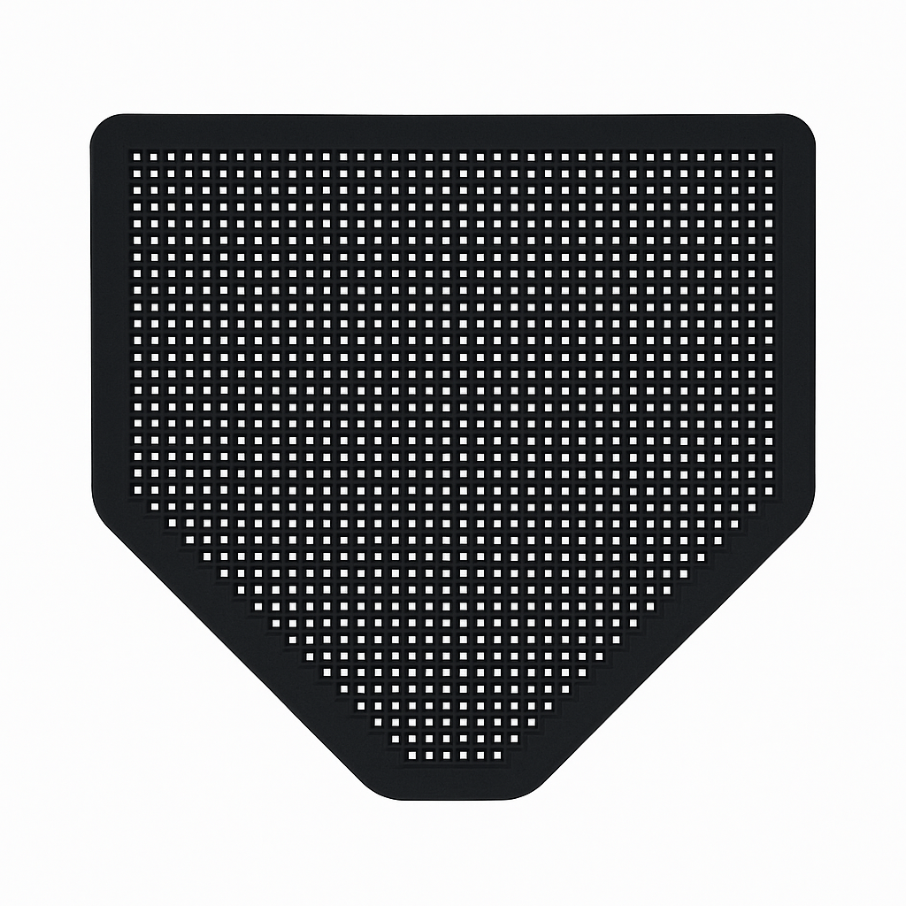 Disposable Urinal Mat, 17.5&quot; 20.5&quot; Charcoal, Mountain Air, (6-Count)
