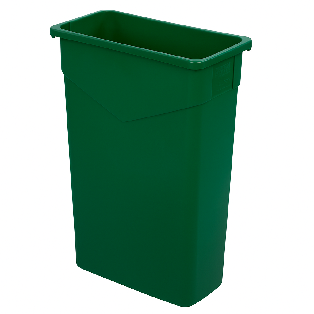 Slim 23 Gallon Green Compost Can (Rectangle)