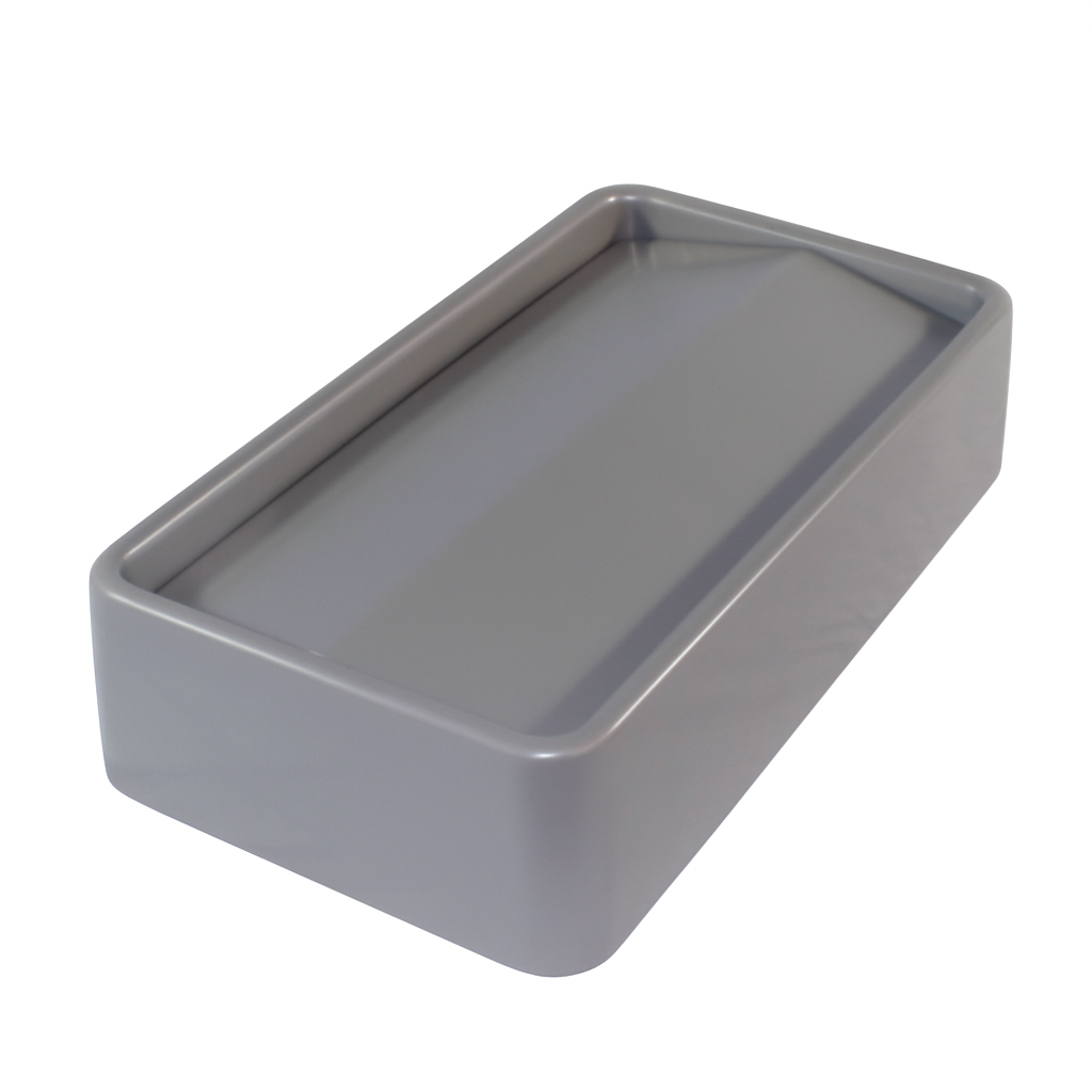 Slim Lid for Rectangle Can Gray