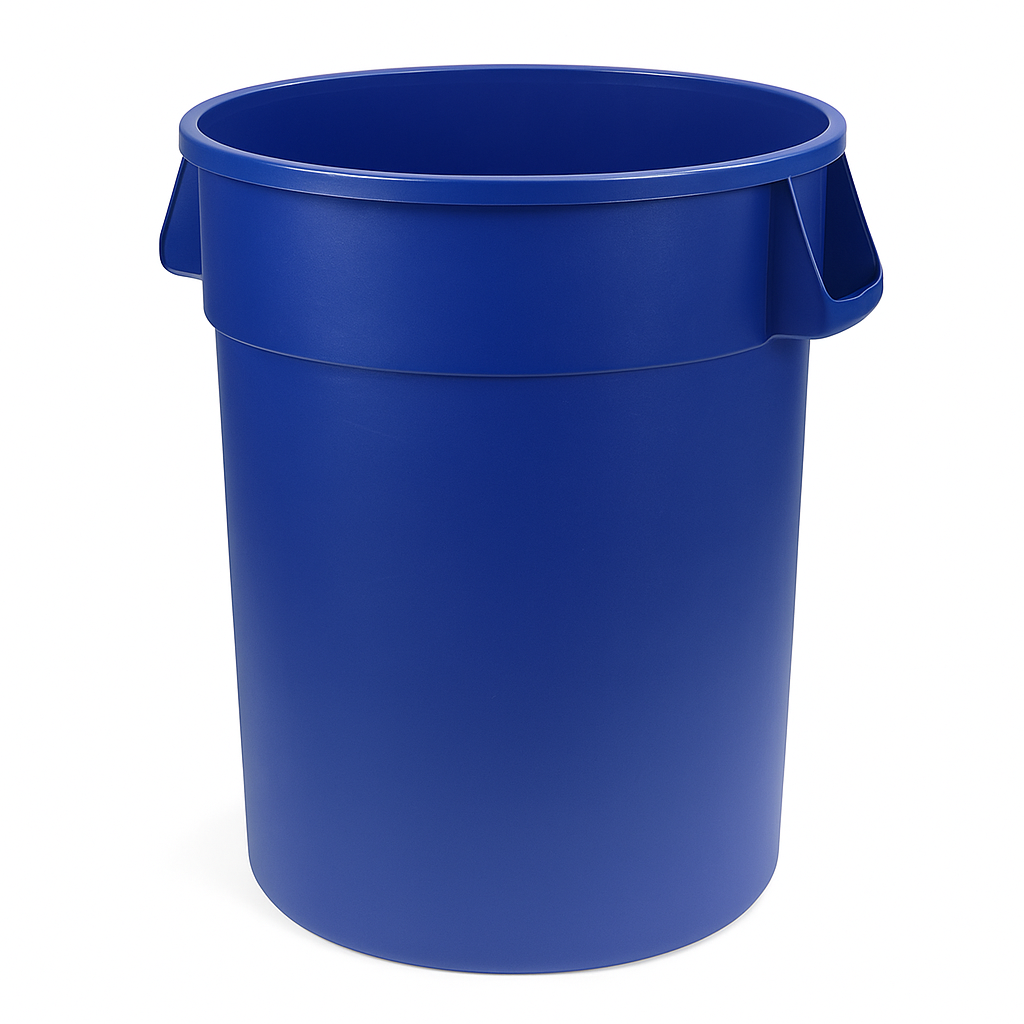 Recycling 44 Gallon Blue Round Can