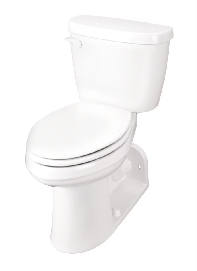 20310 Gerber Toillet, Elongated Floor Mount, Back Outlet, Tank & Bowl, Pressure Assisted Flush. 20-310