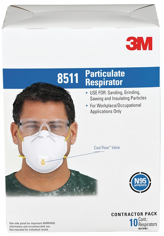 Dust Mask Disposable, Respirator 3M 8511 10/Pack