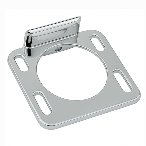 Chrome Plated Toothbrush &amp; Tumbler Holder,