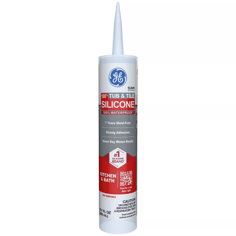 Silicone Clear Kitchen &amp; Bath 9.8 Oz (12-Count)