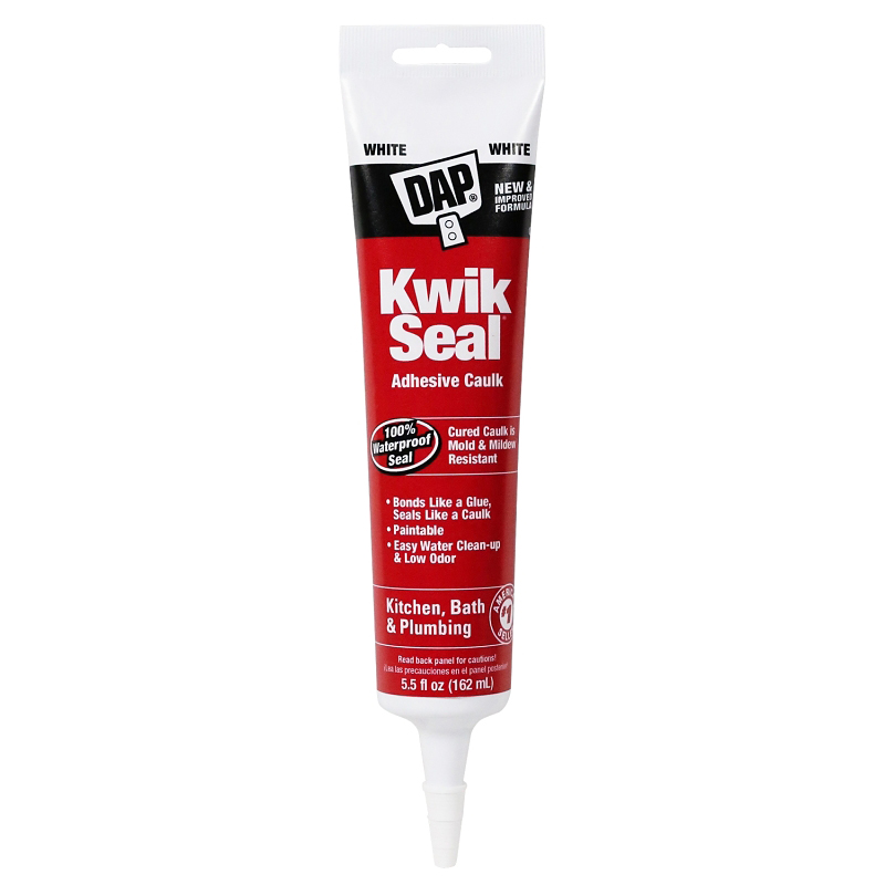 Kwik Seal White Tub &amp; Tile Caulk 5.5 Oz Tube (12-Count)