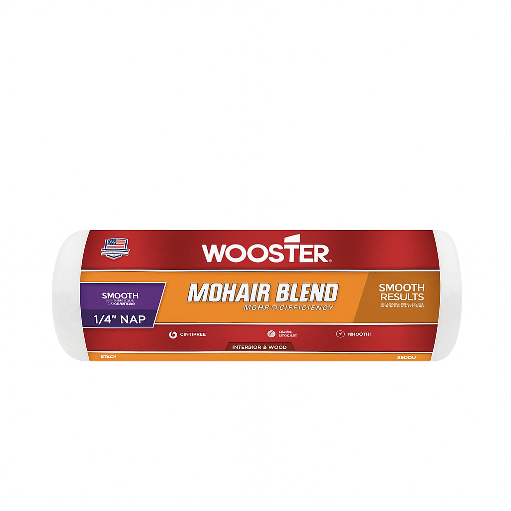 Paint Roller Cover Mohair Smooth 9&quot; x 1/4&quot;