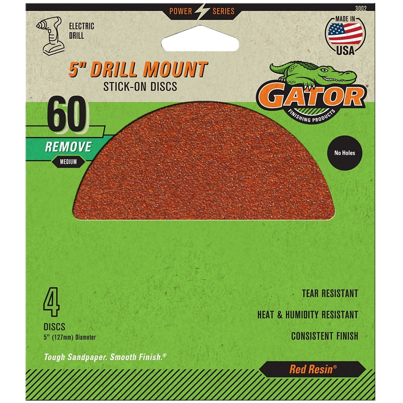Sand Disc 5&quot; Medium 60, (Pack-4)
