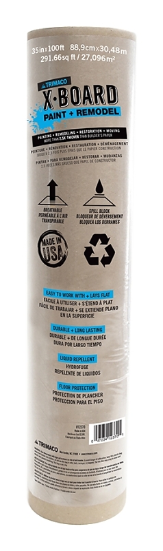 Carpet Shield Protector Film 36&quot; x 100&#39; - 2 Mil Clear