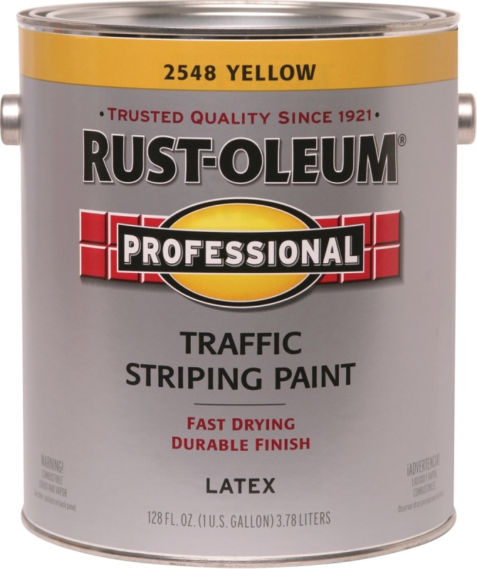 Traffic Yellow Paint 1 Gallon, Latex