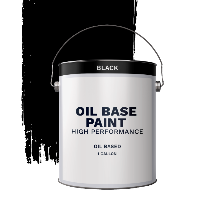 Alkyd Oil Base Paint Black 1 Gallon