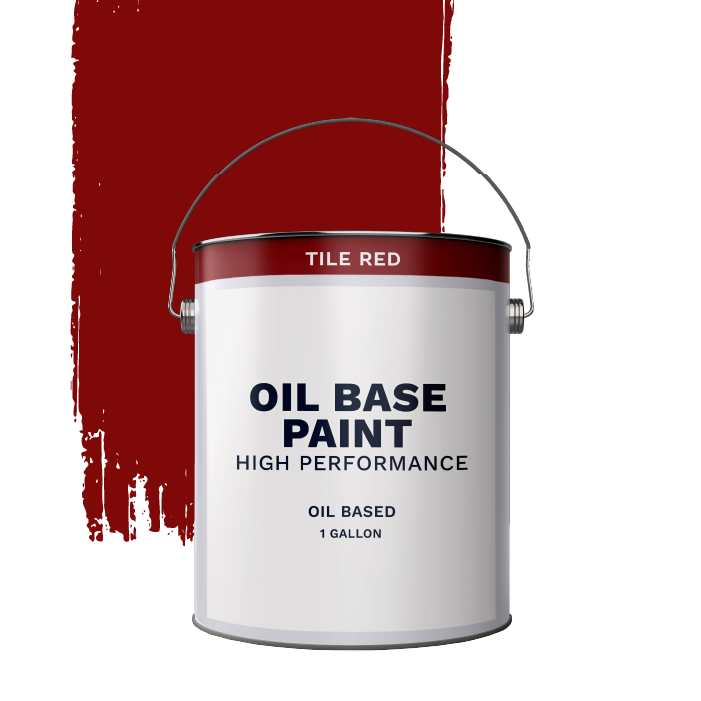 Alkyd Oil Base Paint Tile Red 1 Gallon
