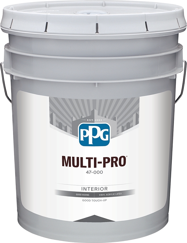 Premium 5 Gallon White Paint, Flat