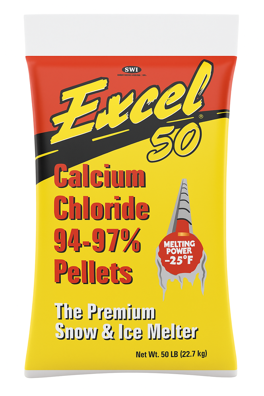 Calcium Chloride Pellets 50 Lb Bag SWI