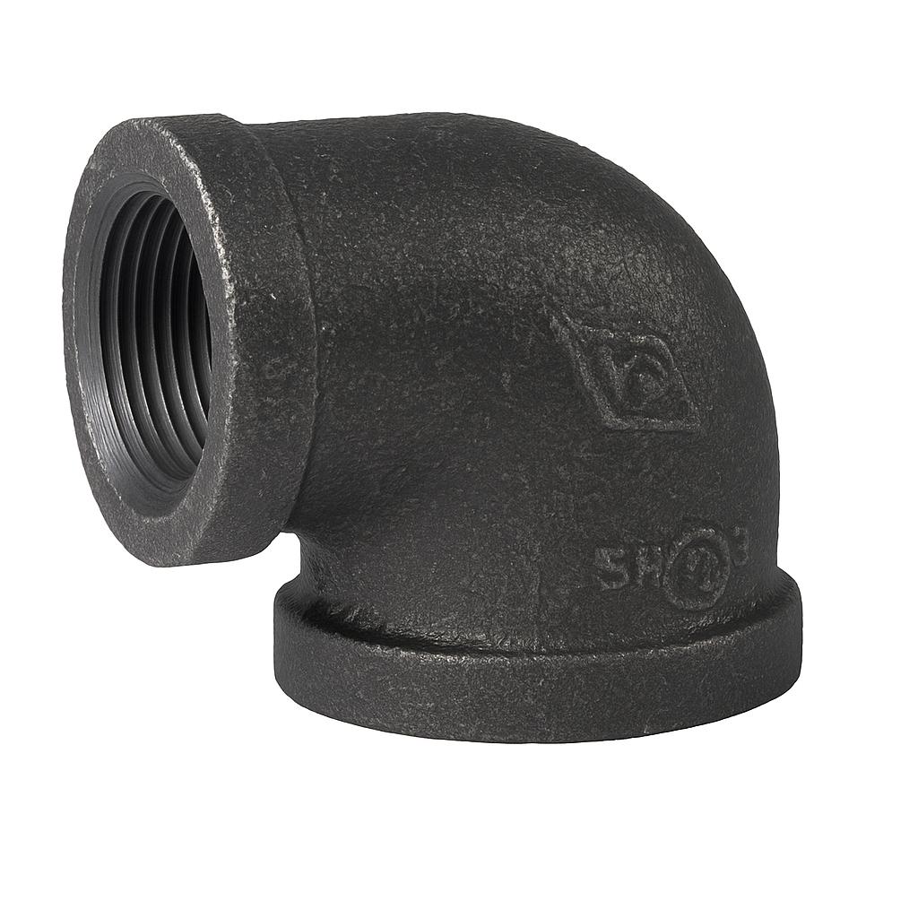 Black Reducing Elbow 1 1/4&quot; x 3/4&quot;