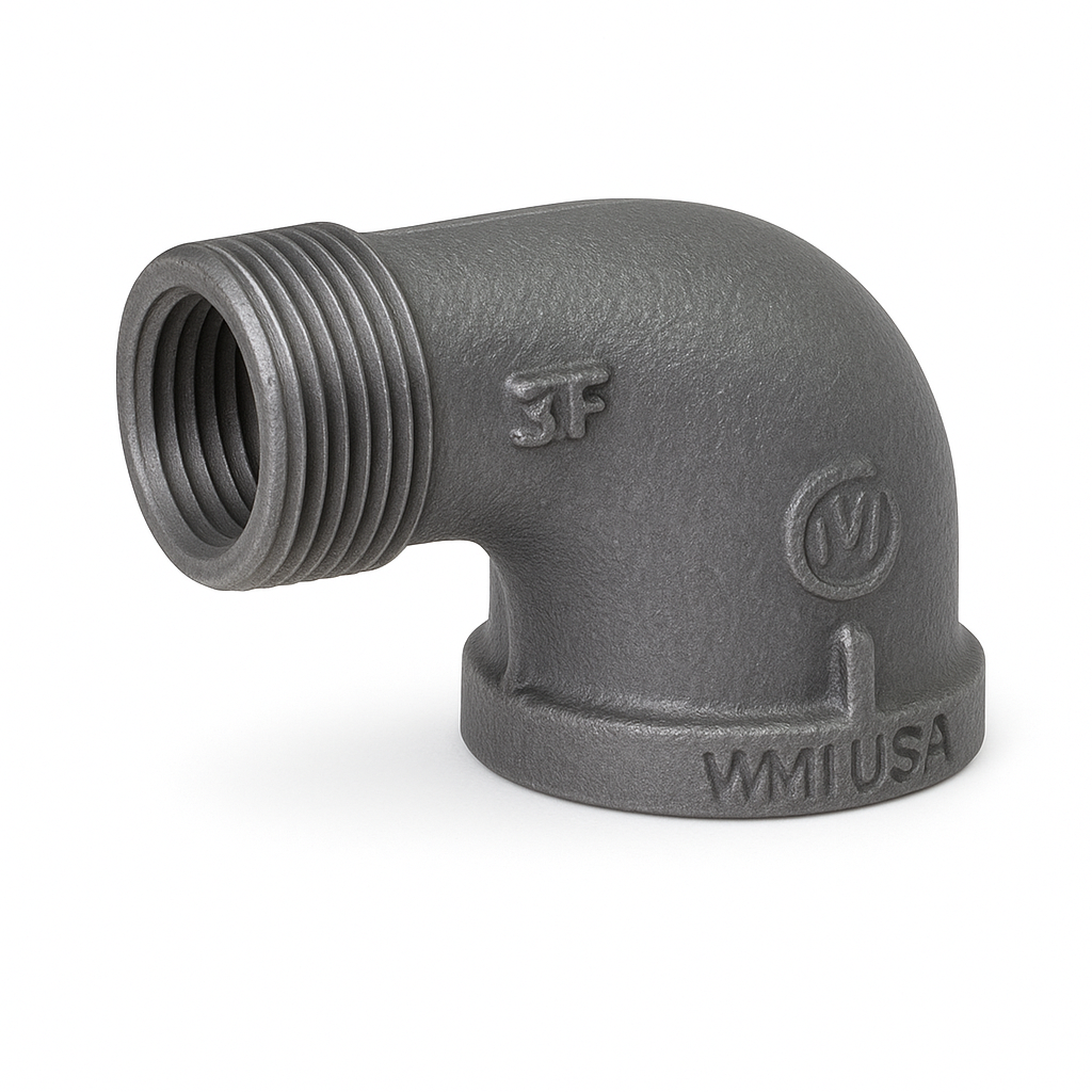 Black Street Elbow 1/2&quot; 90 Degree.
