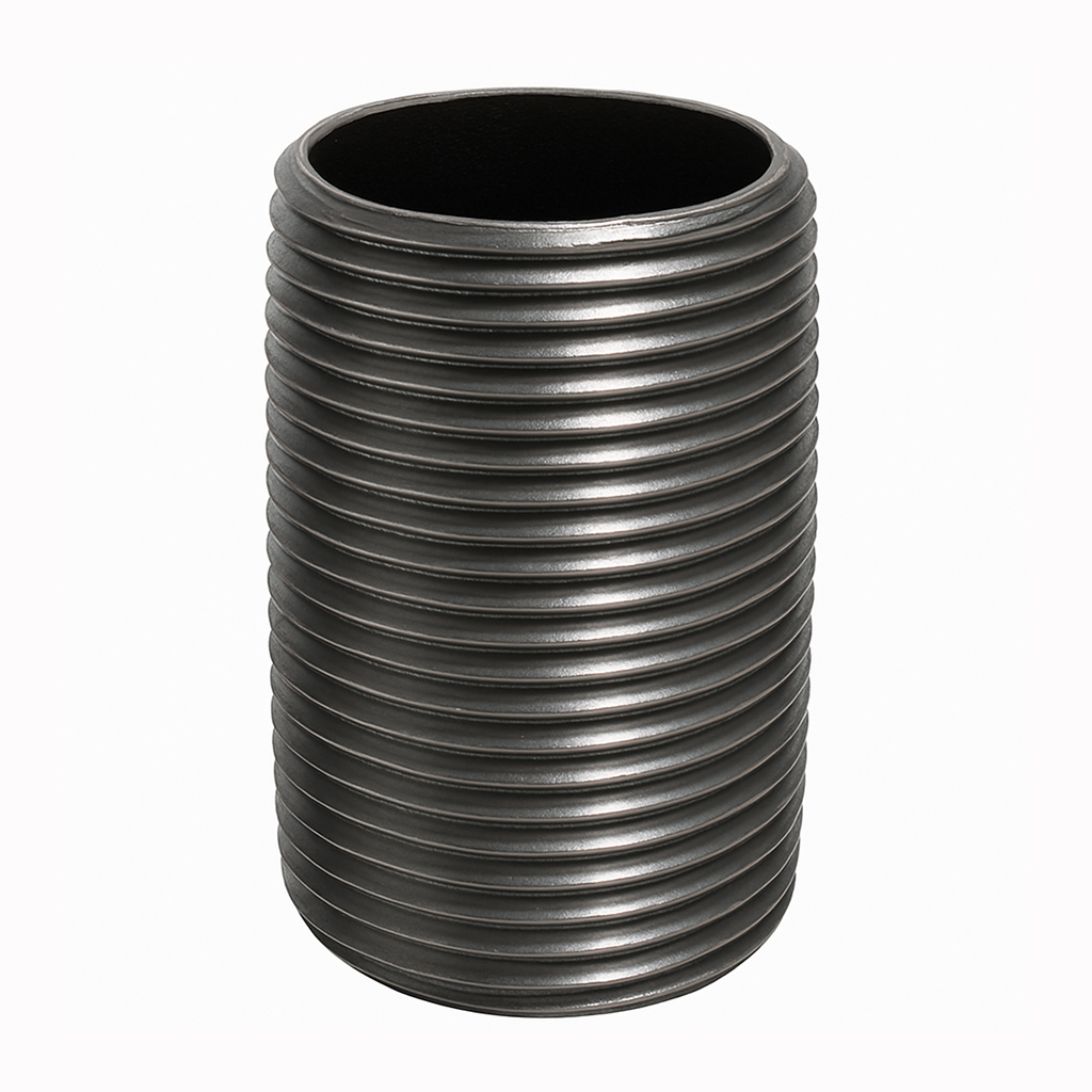 Black Nipple 1/2&quot; x close.