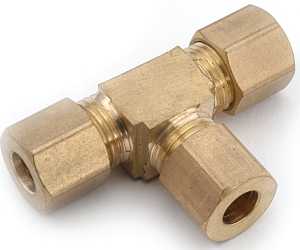 Compression Tee 1/2&quot;, Brass