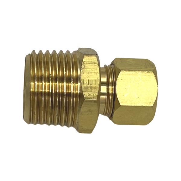 Compression Adapter 3/8&quot; Male x 3/8&quot;, Brass
