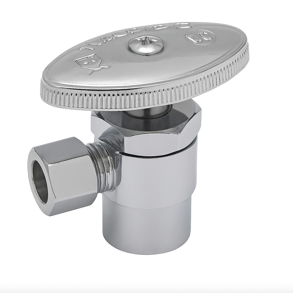 Speedy Shut Off Valve Angle 1/2&quot; IPS x 3/8&quot; OD