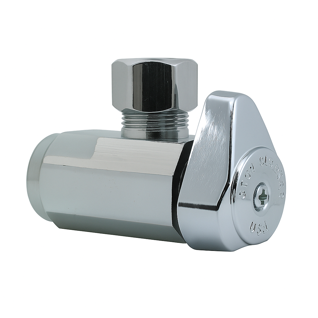 85076 Speedy Shut Off Valve Straight 1/4" Turn 3/8 in. FIP inlet x 3/8 in. OD, BrassCraft