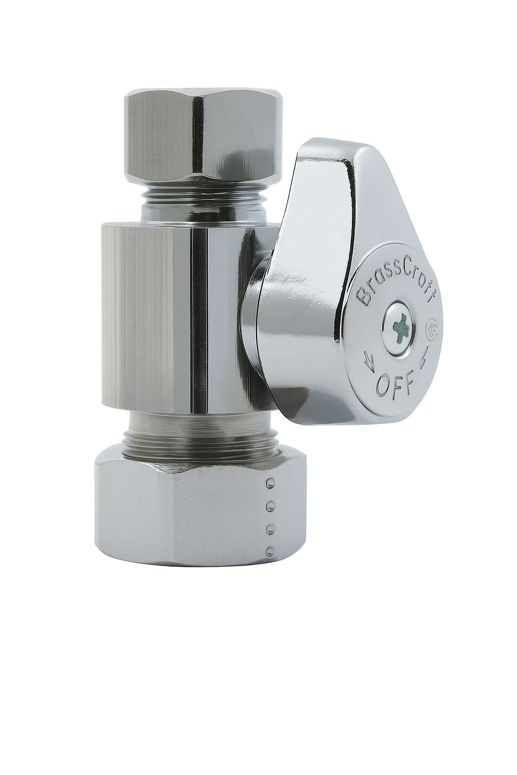 Speedy Shut Off Valve Straight 1/4&quot; Turn 5/8&quot; x 3/8&quot; BrassCraft