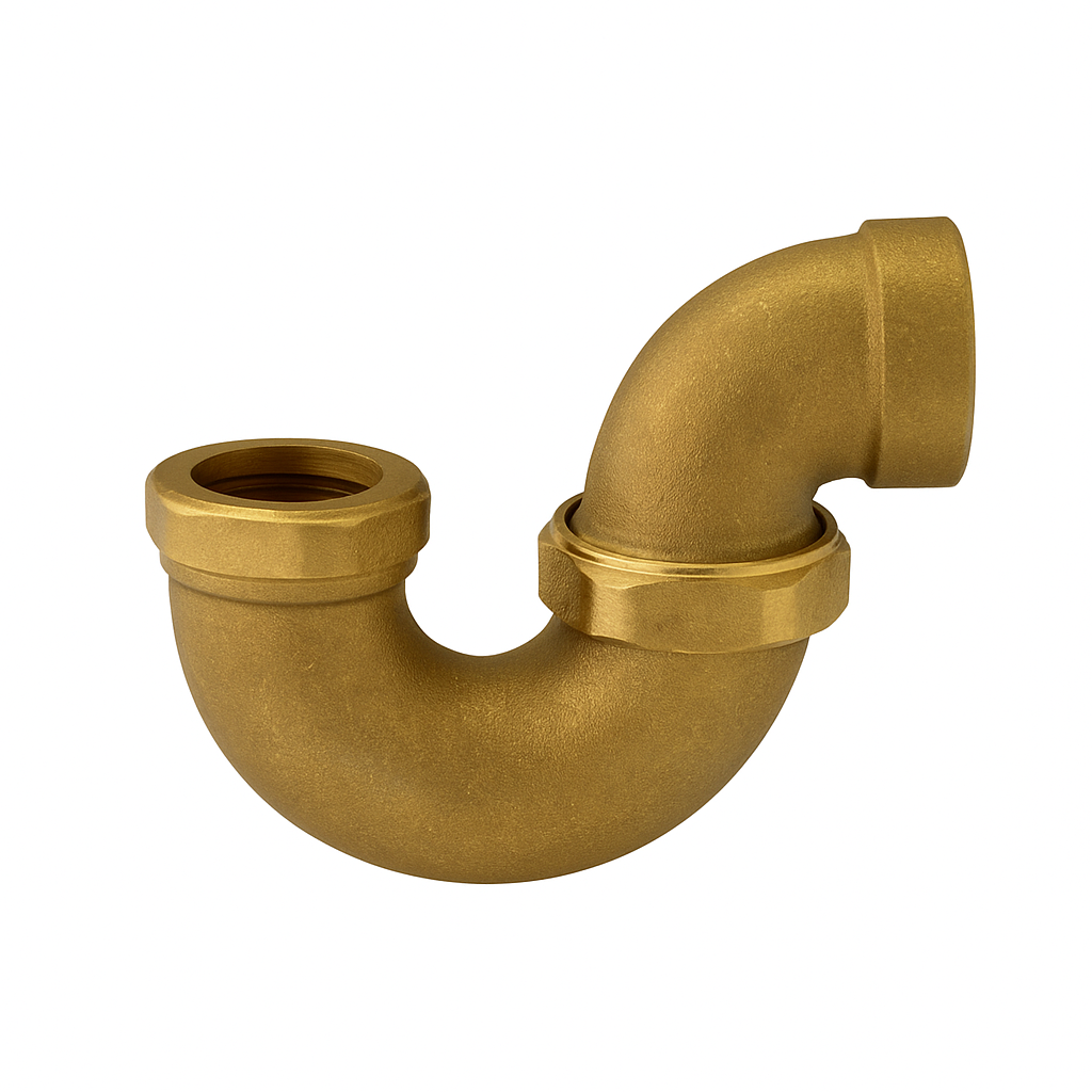 LA Trap 1 1/2&quot; x 1 1/2&quot; Rough Brass IPS Less Cleanout