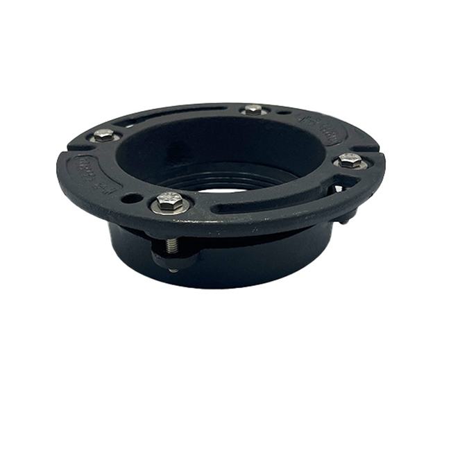 Closet Quickset Flange 4&quot; x 2&quot;, Cast Iron