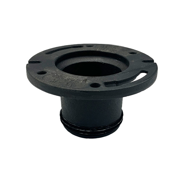 Closet Quickset Flange 4&quot; x 4&quot;, Cast Iron
