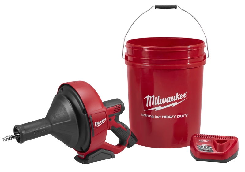 Drain Snake, Electric 12 Volt Milwaukee M12, With 5/16&quot; x 25&#39; Cable