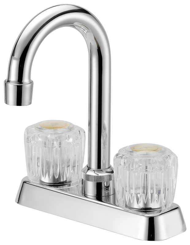 Slop Sink Faucet 4&quot; Center High Spout