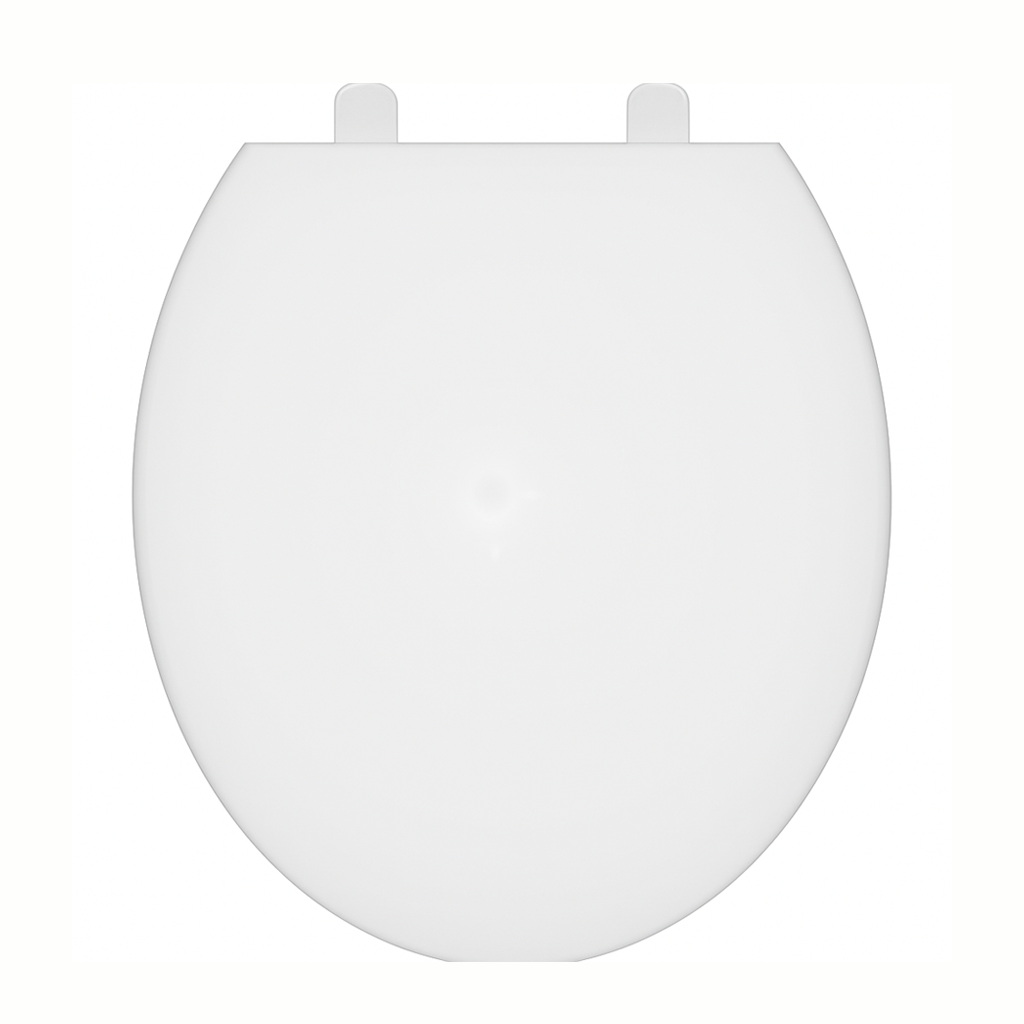 Toilet Seat Round White, Plastic