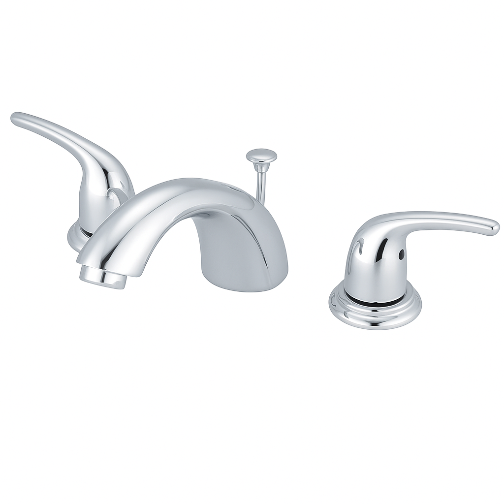 88071 Bathroom Widespread Faucet 8" Center, 2 Handle, With Pop Up, Chrome, Handford