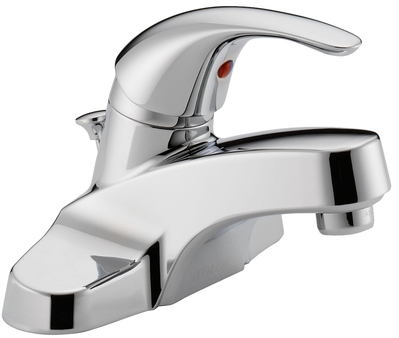 Peerless, Single Lever Bathroom Faucet, 4&quot; Center, With Pop Up
