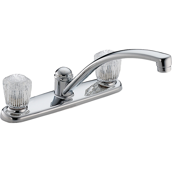 Delta 2102LF Classic Two-Handle Chrome Kitchen Faucet