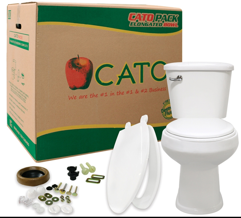 Import Toilet 12&quot; Rough, Elongated, Tank &amp; Bowl, Includes Wax Ring, Closet Bolts &amp; Toilet Seat,