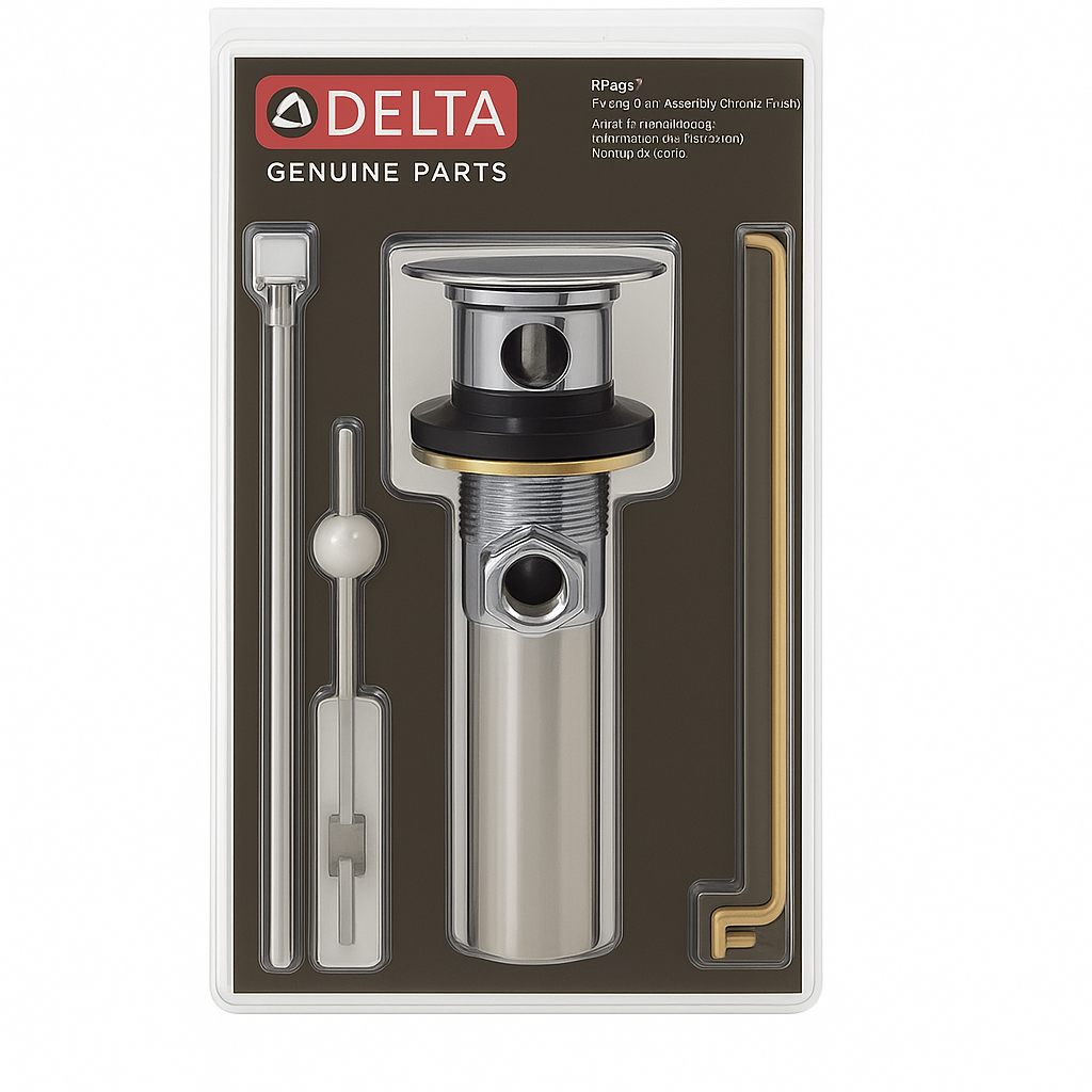 Brass Pop Up Drain Assembly, Delta