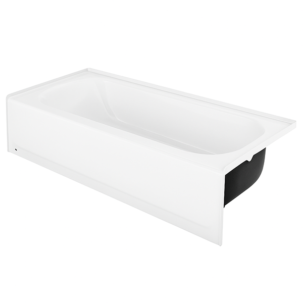 Steel Bathtub 4&#39; Right Hand, White