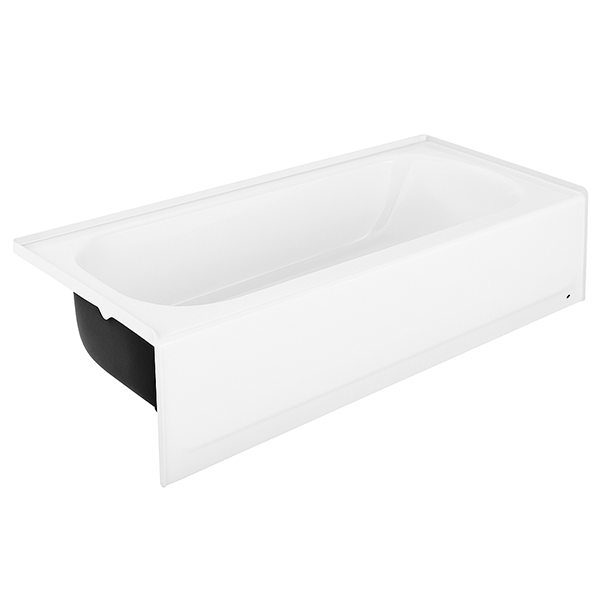 Steel Bathtub 4&#39; Left Hand, White