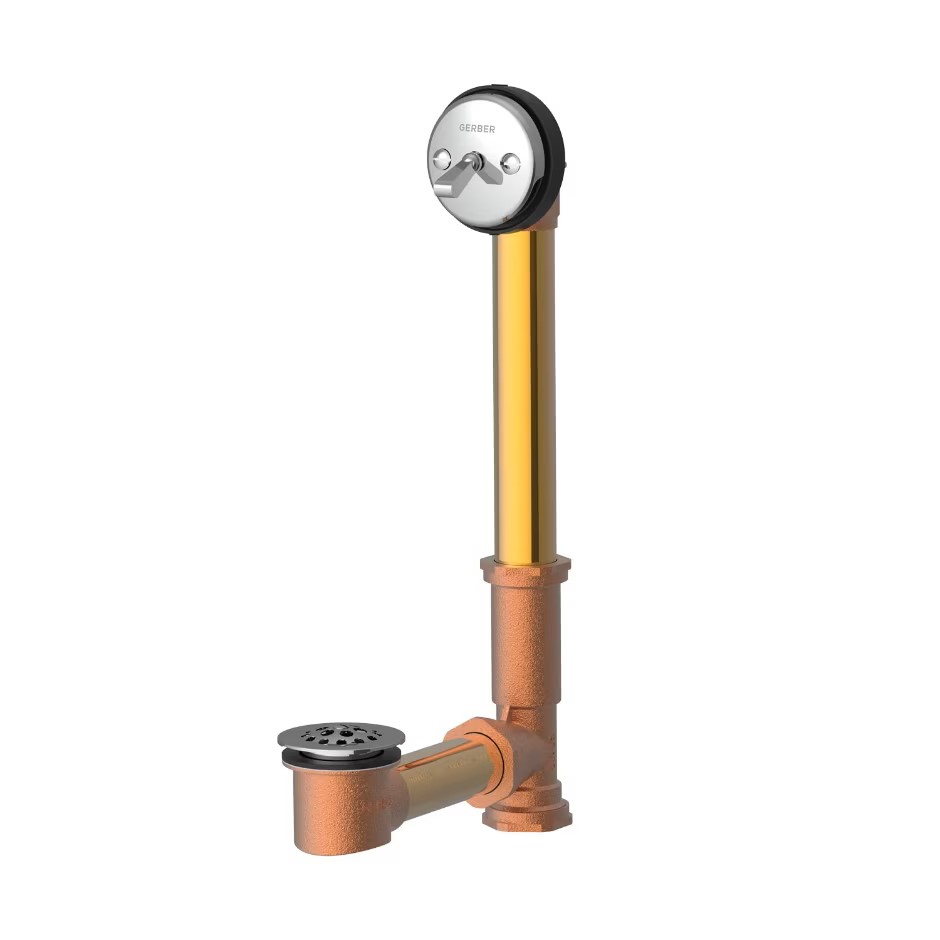 Trip Lever Waste Gerber 41-805, Waste &amp; Overflow. 20 Guage.