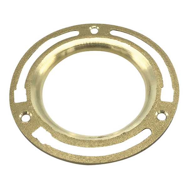 Floor Flange 4&quot;, Brass