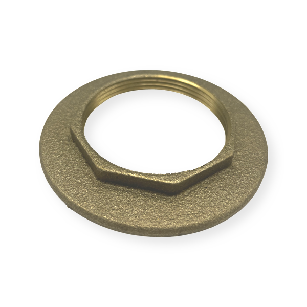 Wide Flange Locknut Brass 2&quot;