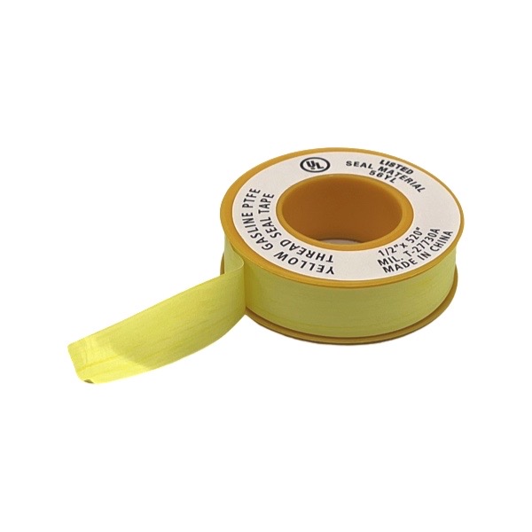 Yellow Teflon Tape PTFE Gas Pipe 1/2&quot; x 260&quot;