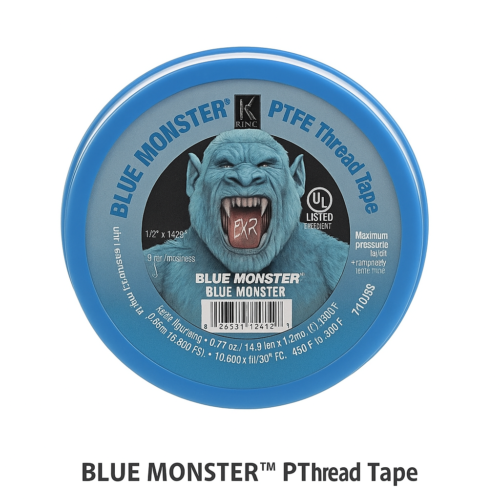Blue Teflon Tape 3/4&quot; 120&#39; Blue Monster