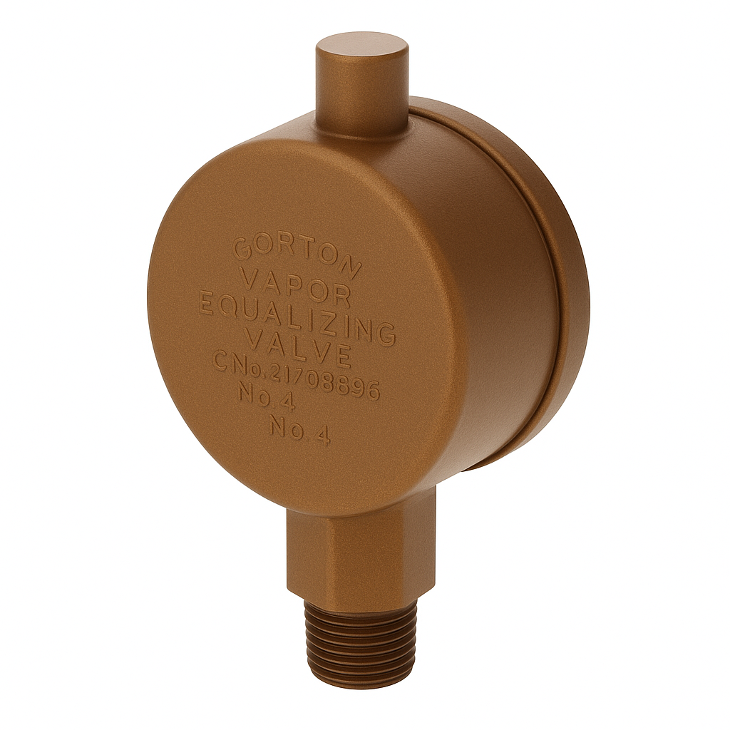 89302 Gorton # D, 1/8" Straight Steam Convector Air Valve, Vapor Equalizing