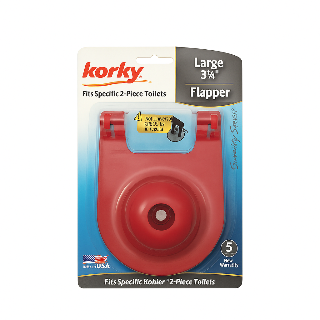 Toilet Flapper Korky 3010BP 3 1/4&quot;.