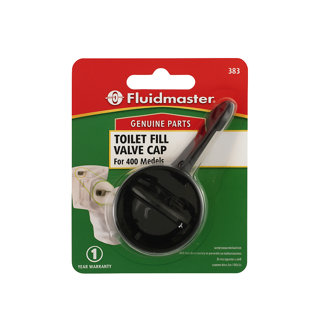 Fluidmaster Toilet Fill Valve Cap Black Plastic