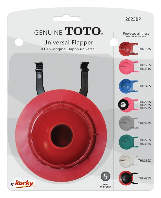 Toilet Flapper Korky 2023BP, Fits TOTO, 3&quot;