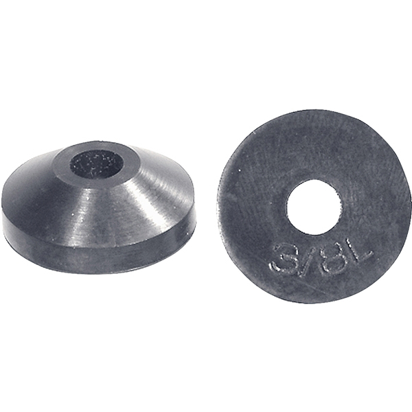 Black Faucet Washers Beveled 3/8 Premium
