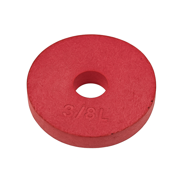 Red Faucet Washers Flat 3/8 Premium