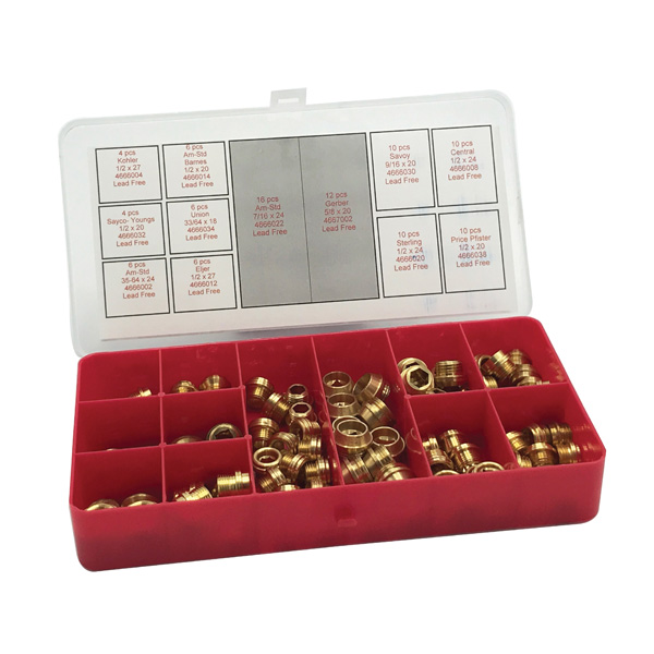 Faucet Seat Brass Kit Assorted 100 Pcs.